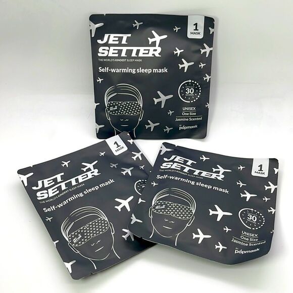 NWT (3) popmask Jet Setter Self-warming sleep masks - Jasmine Scented - Picture 2 of 4